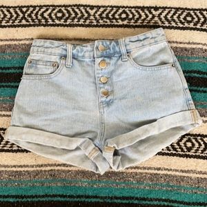 Forever 21 high waist button fly shorts